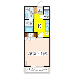 渡瀬駅 徒歩26分 2階の物件間取画像